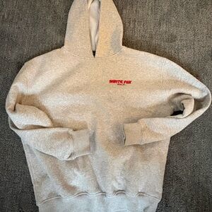 Gray White Fox Hoodie